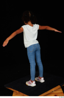  Elissa blue jeans casual dressed sneakers standing t poses white t shirt whole body 0004.jpg